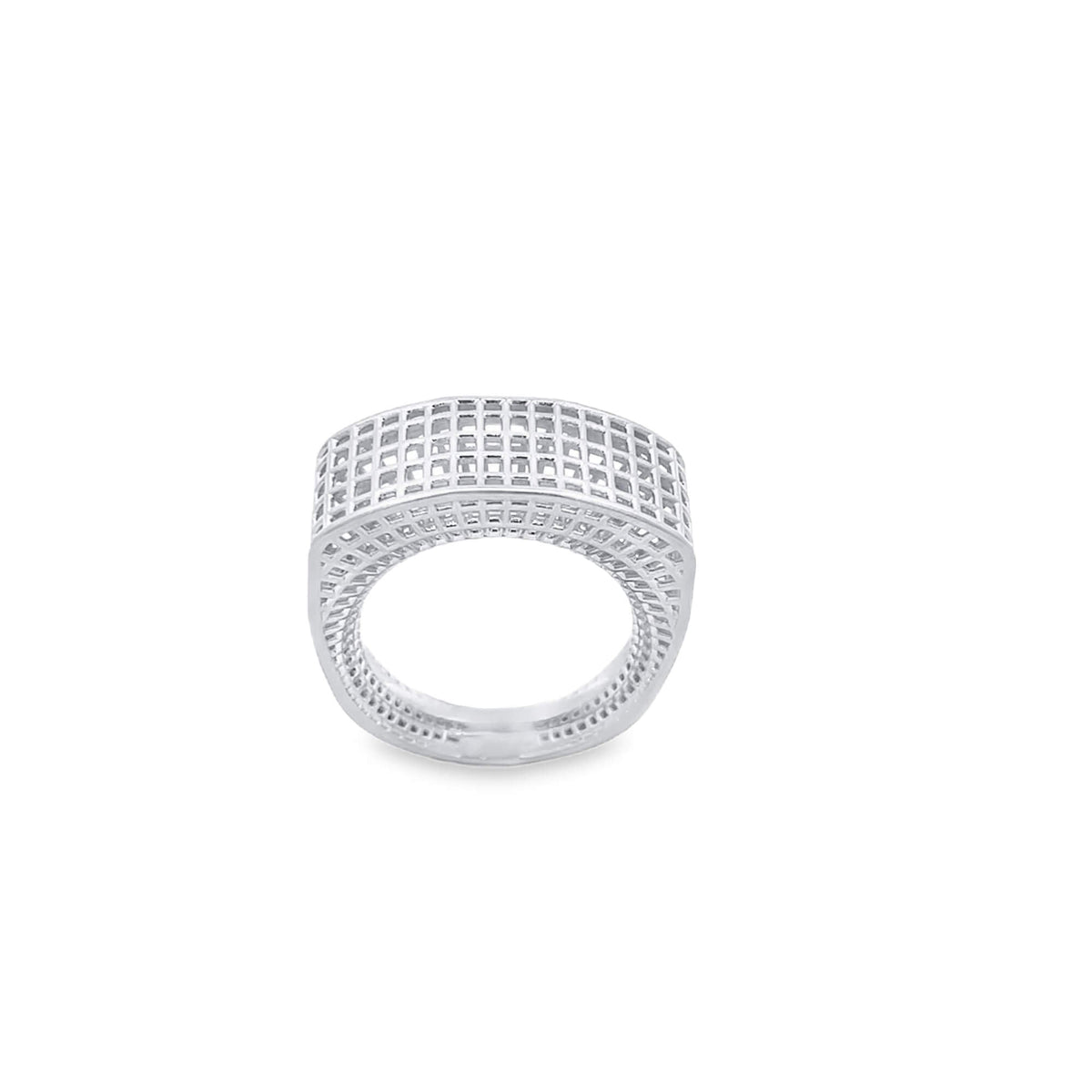 Detail view of Lyora Lattice Statement Ring