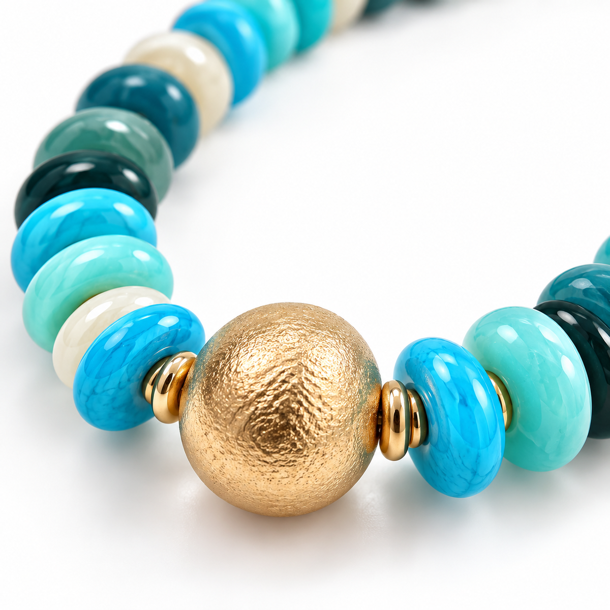 Amazonite Statement Necklace – 14K Gold Filled